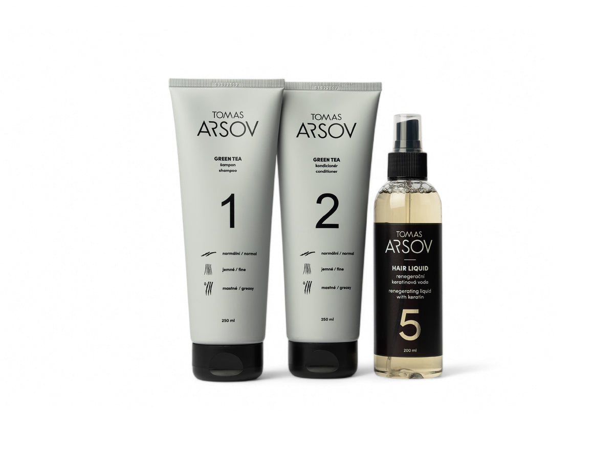 Complete care set for oily and fine hair