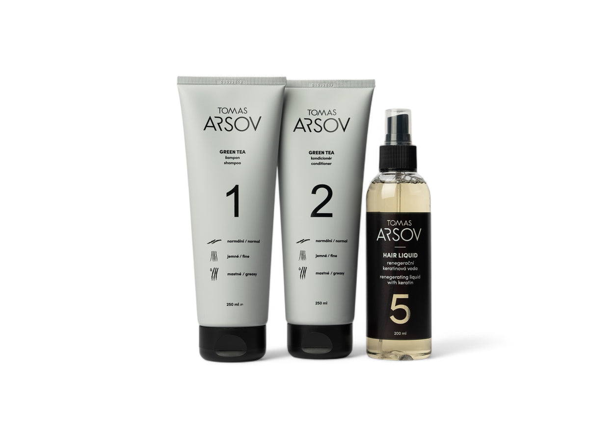 Complete care set for normal, fine hair